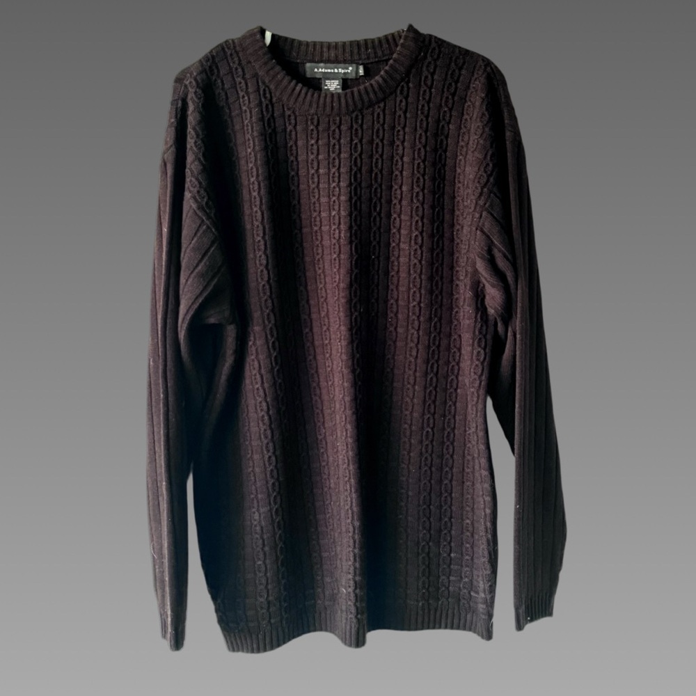 A.Adams & Spire‎ Men’s Black Crewneck Sweater Lg